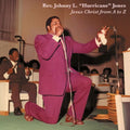 the album cover for Rev Jones Johnny L Hurricane - Jesus Christ From A To Z
