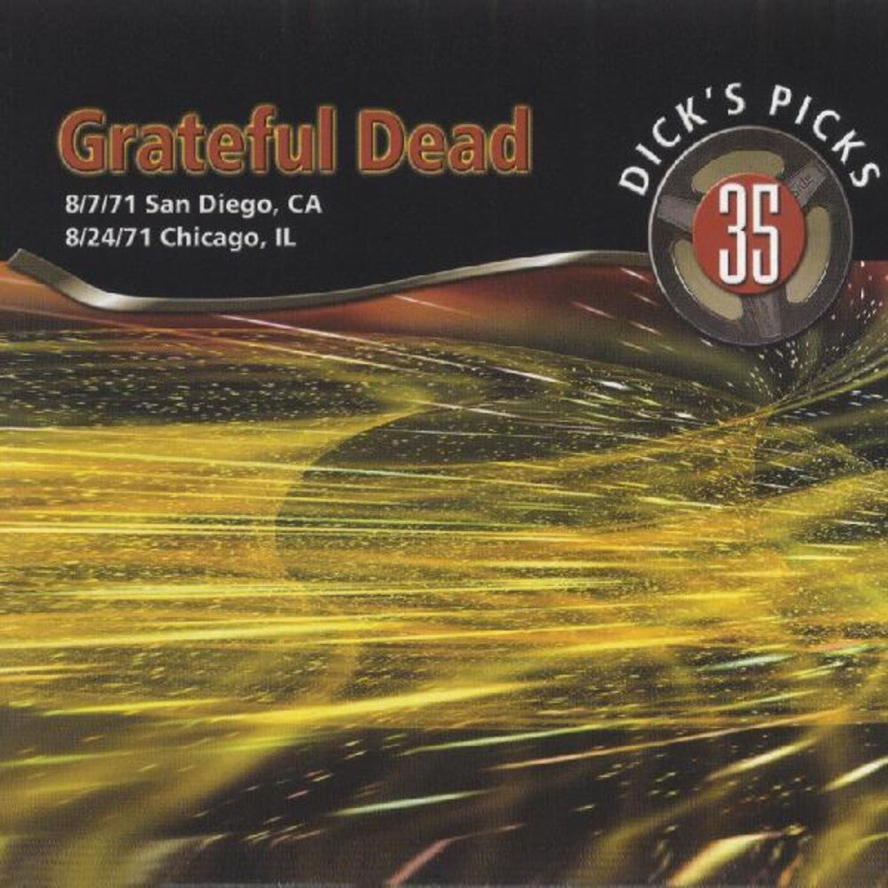the album cover for Grateful Dead - Vol. 35-Dick's Picks-San Diego Ca 8/7/71 & Chicago