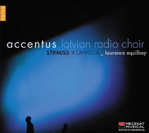 the album cover for R. STRAUSS - A Cappella