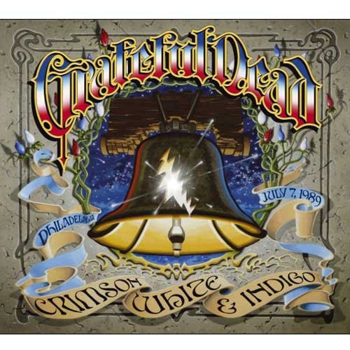 the album cover for Grateful Dead - Crimson White & Indigo July 7 1989 JFK Stadium