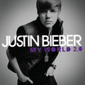 the album cover for Justin Bieber - My World 2.0