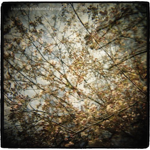 the album cover for Horse Feathers - Thistled Spring