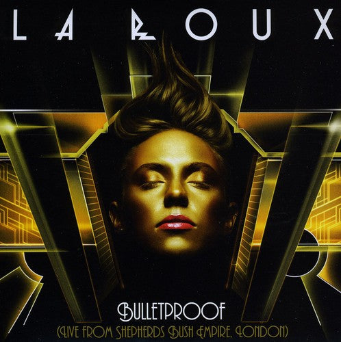 the album cover for La Roux - Bulletproof: Live & Remixed