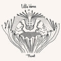 the album cover for Little Women - Throat [LP]
