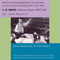 the album cover for Fritz Lehmann - St John Passion