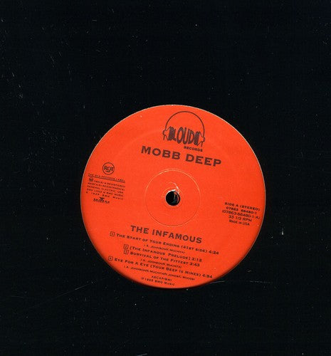 the album cover for Mobb Deep - Infamous