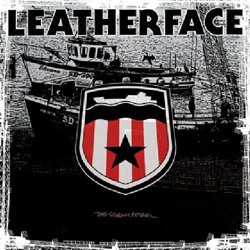 the album cover for Leatherface - Stormy Petrel