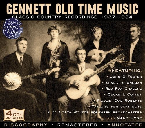 the album cover for Gennett Old Time Music - Gennett Old Time Music: Classic Country Recordings 1927-1934