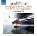 the album cover for E. SCHULHOFF - String Quartets Nos. 1 & 2
