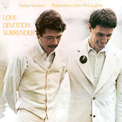 the album cover for Carlos Santana & Mclaughlin,John - Love Devotion Surrender