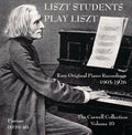 the album cover for Various Artists - Liszt Students Plays Liszt