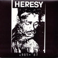 the album cover for Heresy - 1985-87 [Import]