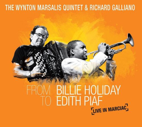 the album cover for Wynton Marsalis - From Billie Holiday To Edith Piaf: Live In Marciac [CD+DVD]