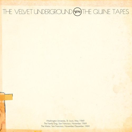 the album cover for The Velvet Underground - Quine Tapes