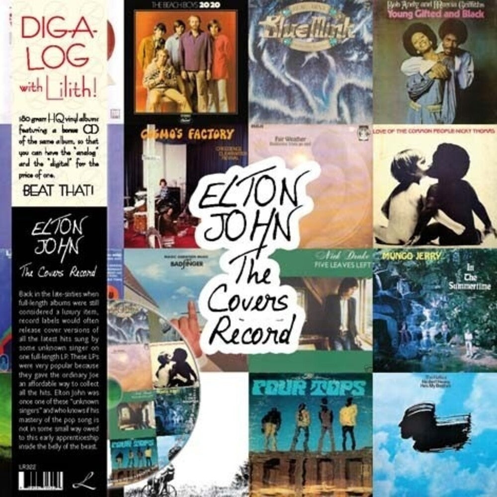 the album cover for Elton John - Covers Record