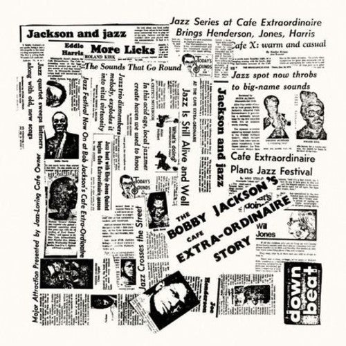 the album cover for Bobby Jackson - Cafe Extra-Ordinaire Story
