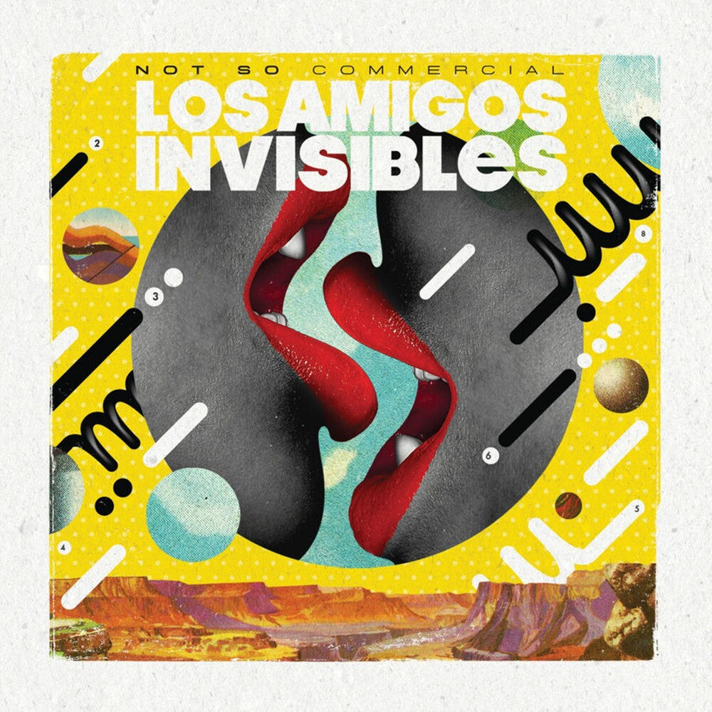 the album cover for Los Amigos Invisibles - Not So Commercial