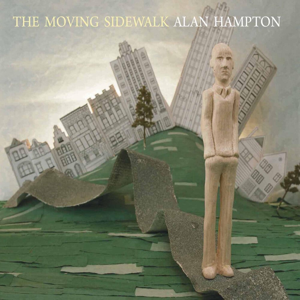 the album cover for Alan Hampton - The Moving Sidewalk
