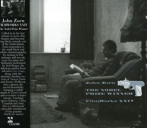 the album cover for John Zorn - Filmworks Xxiv: Nobel Prizewinner (Original Soundtrack)