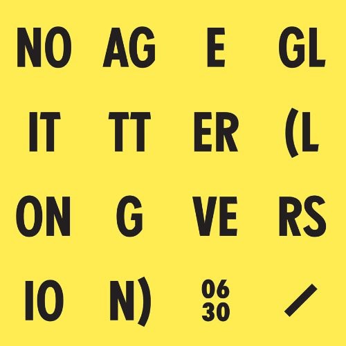 the album cover for No Age - Glitter [Import]