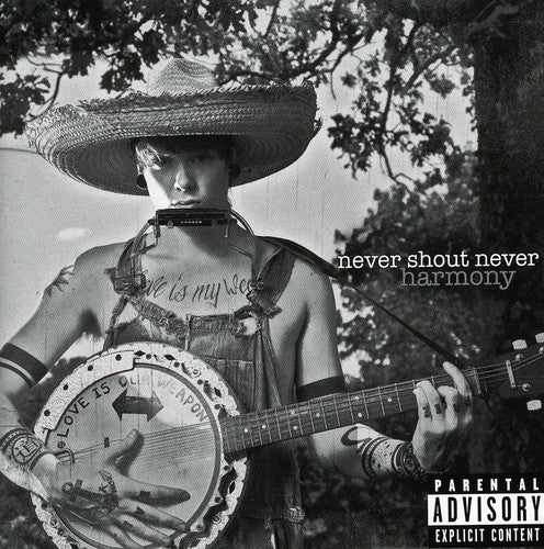 the album cover for Never Shout Never - Harmony [PA]