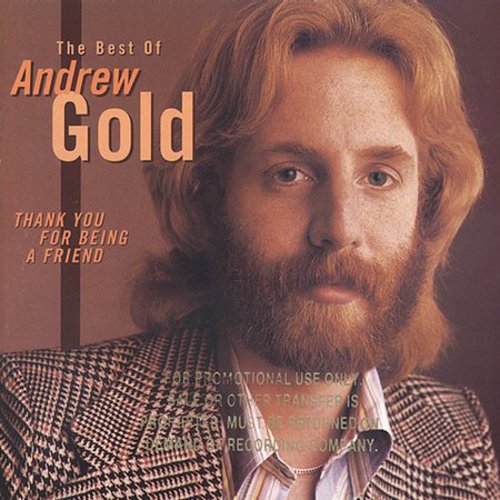 the album cover for Andrew Gold - Thank You for Being a Friend: Best of