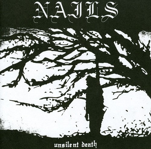 the album cover for Nails - Unsilent Death