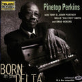 the album cover for Pinetop Perkins - Born in the Delta