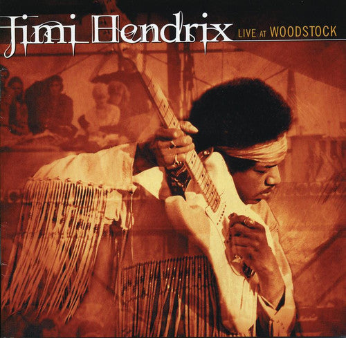 the album cover for Jimi Hendrix - Live At Woodstock