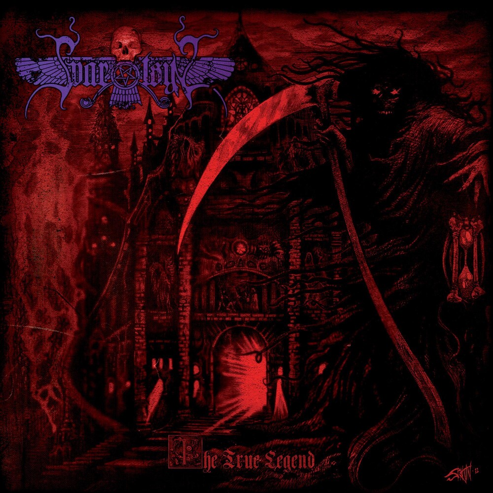 the album cover for Svartsyn - The True Legend