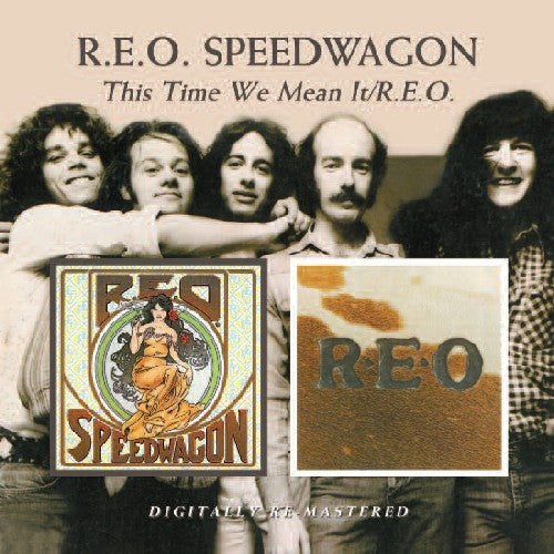 the album cover for REO Speedwagon - This Time We Mean It/R.E.O. [Import]