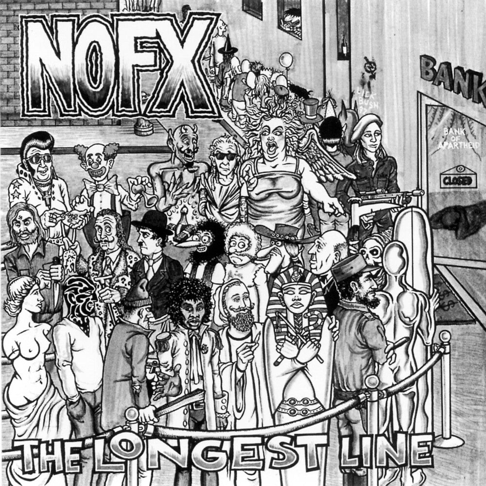 the album cover for NOFX - Longest Line