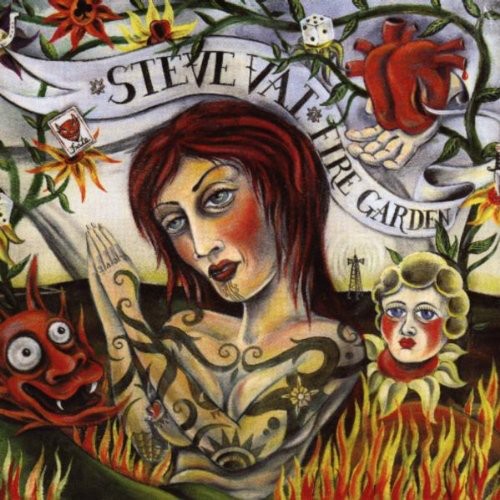 the album cover for Steve Vai - Fire Garden