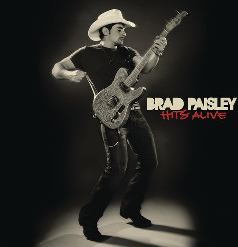 the album cover for Brad Paisley - Hits Alive