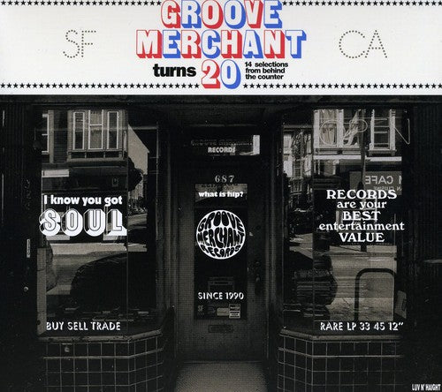 the album cover for Groove Merchant Turns 20-14 Selections - Groove Merchant Turns 20: 14 Selections From Behind The Counter