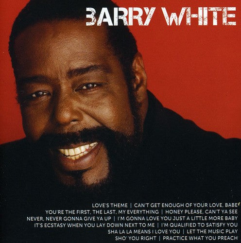 the album cover for Barry White - Icon