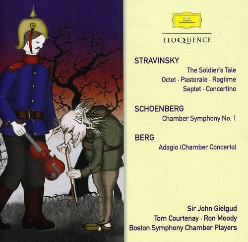 the album cover for Boston Symphony Chamber Orchestra - Stravinsky: The Soldier's Tale/Schoenberg: Chamber [Import]