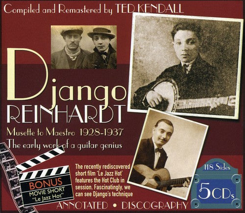 the album cover for Django Reinhardt - Musette to Maestro 1928-1937
