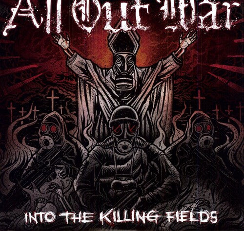 the album cover for All Out War - Into The Killing Fields [Vinyl]