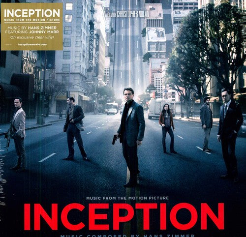 the album cover for Inception [Movie] - Inception (Music From The Motion Picture) [Clear-Colored LP Vinyl]