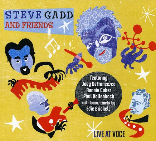 the album cover for Steve Gadd - Live At Voce
