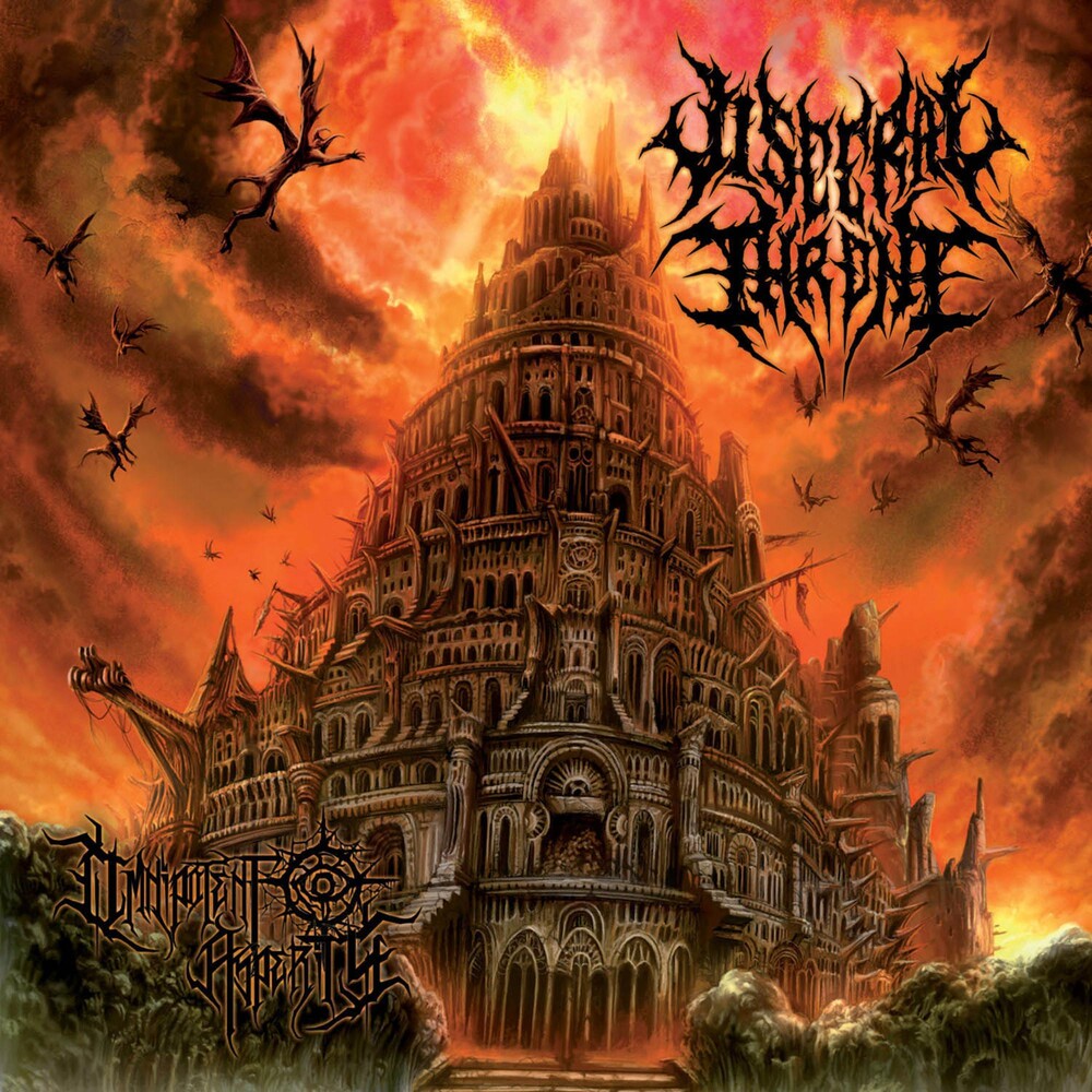 the album cover for Visceral Throne - Omnipotent Asperity