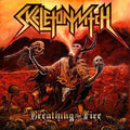 the album cover for Skeletonwitch - Breathing the Fire