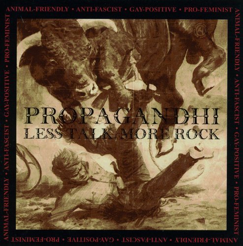 the album cover for Propagandhi - Less Talk More Rock