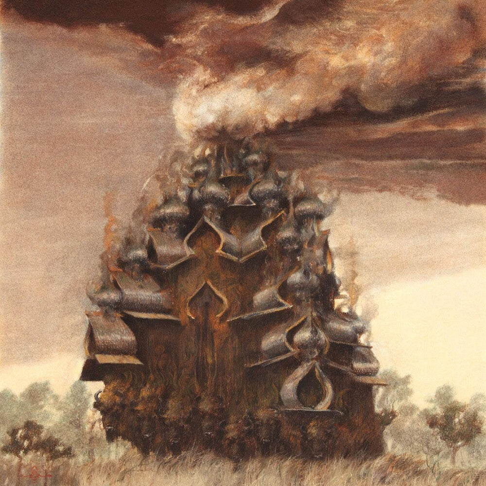 the album cover for Horseback/Locrian - New Dominions