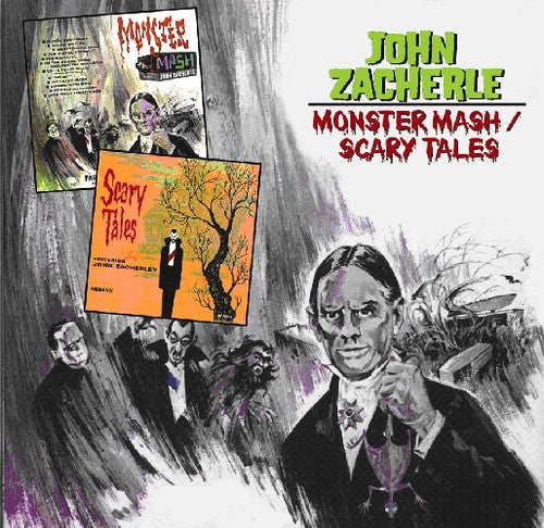 the album cover for John Zacherle - Monster Mash / Scary Tales