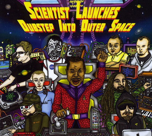the album cover for Scientist - Scientist Launches Dubstep Into Outer Space