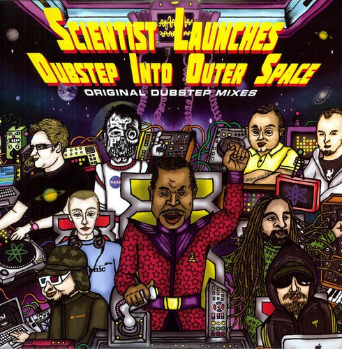 the album cover for Scientist - Scientist Launches Dubstep Into Outer Space