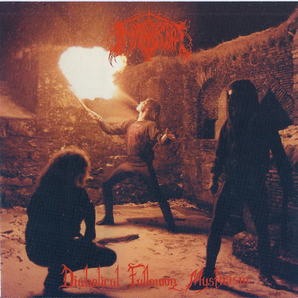 the album cover for Immortal - Diabolical Fullmoon Mysticism