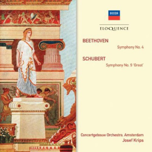 the album cover for Beethoven / Krips / Royal Concertgebouw Orch - Eloquence: Beethoven - Symphony No 4 / Schubert